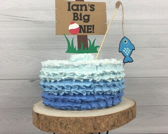 Fishing Theme First Birthday Party Bobber Cupcake Toppers Food Picks Party  Decorations the Big One Fish Party -  Canada