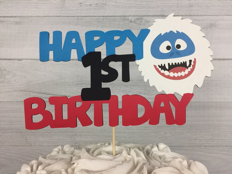 Yeti Boy Cake Topper Yeti Birthday Cake Topper Winter Etsy