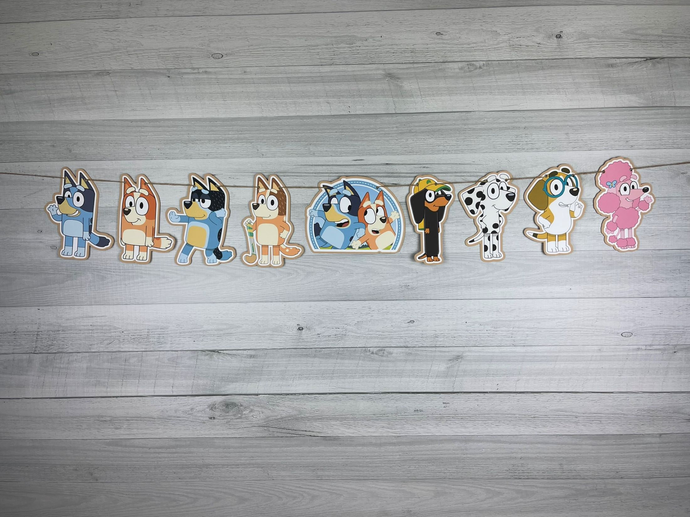 Blue Dog & Friends Garland