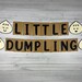 Little Dumpling Banner - Dumpling Birthday - Dim Sum Banner - Kawaii ...
