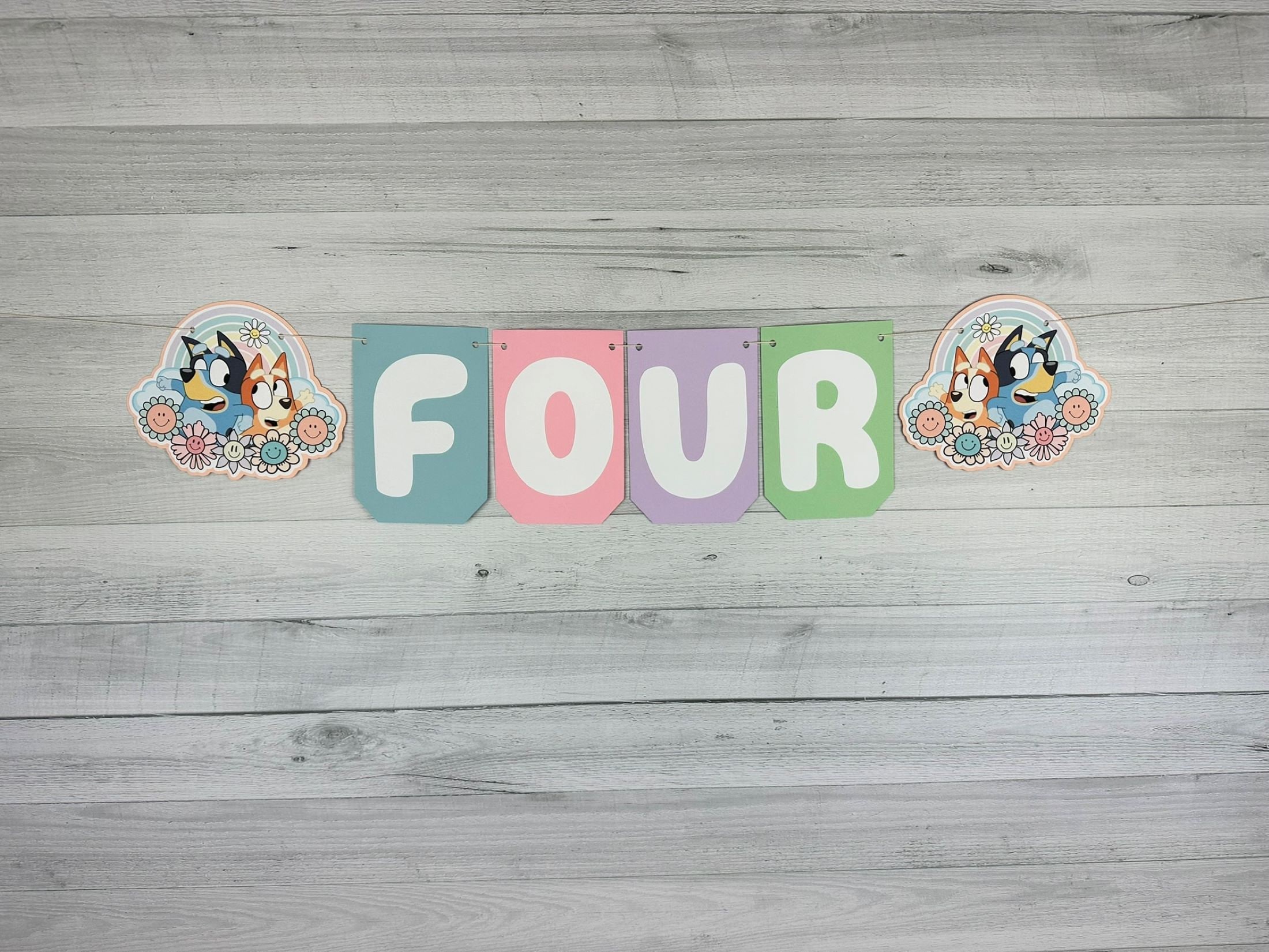 Girly Blue Dog AGE Banner