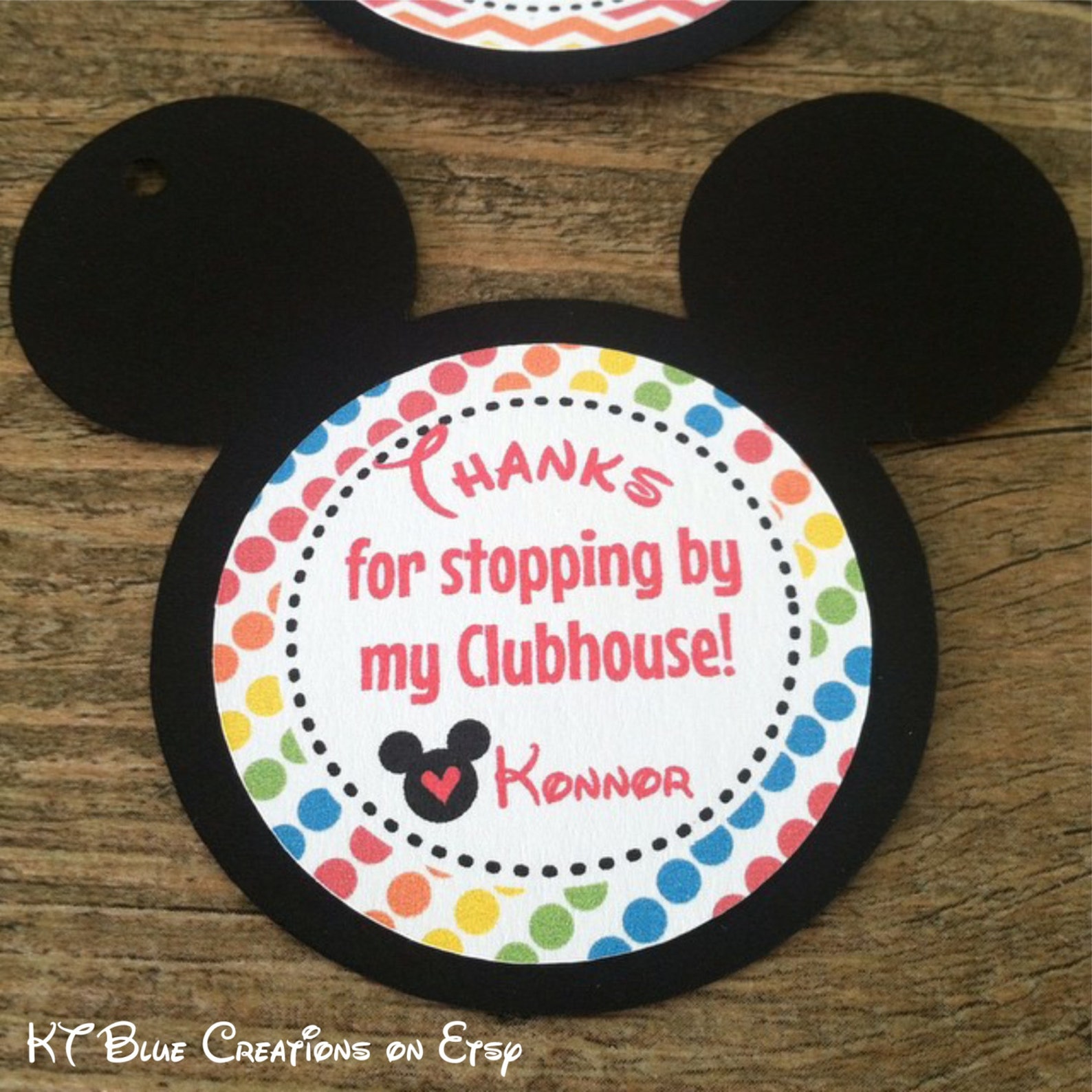 Mickey Mouse Clubhouse Favor Tags, Thank You Tags, Gift Tags ...