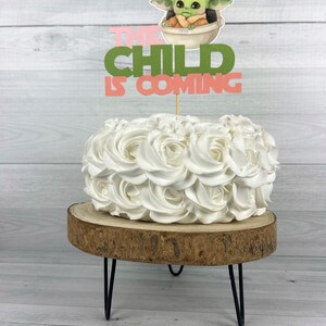 The Child Is Coming Girl Cake Topper Baby Alien Child Baby Shower The Child Cake Topper Baby Shower Cake Topper The Child Baby Shower image 2