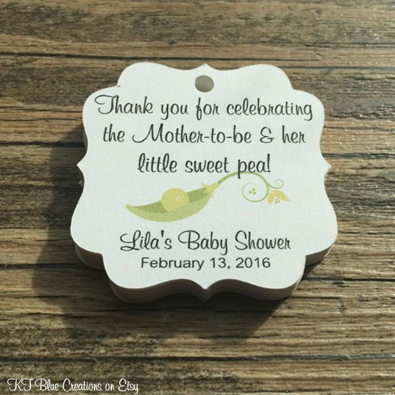 Sweet Pea Baby Shower Favor Tags Pea In A Pod Tags Sweet Pea Tags Gender Reveal Baby Shower Pea Pod Baby Shower Thank You Tags image 5