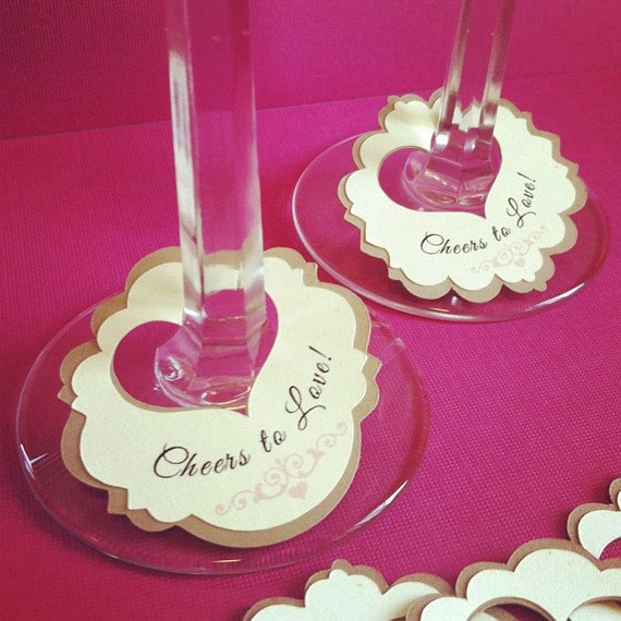 Wine Glass Charms - Stemware Charms - Rustic-Chic, Vintage-Country, Wedding's, Showers, Birthdays - Set of 20 Il_570xn