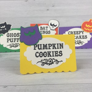 HALLOWEEN Food Tent Labels Buffet Labels Halloween Tent Cards Halloween Birthday Halloween Party Food Signs Food Labels 12 qty image 6