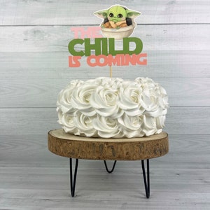 The Child Is Coming Girl Cake Topper Baby Alien Child Baby Shower The Child Cake Topper Baby Shower Cake Topper The Child Baby Shower image 5