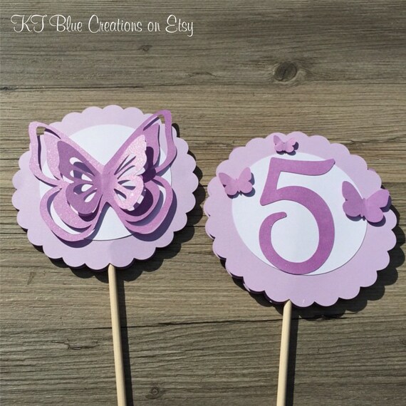 Butterfly Centerpieces Butterfly Party Decor Purple Etsy