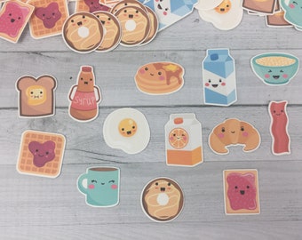 Breakfast Food Confetti - Breakfast Die Cuts - Table Scatter - Breakfast Birthday - Birthday Brunch - Brunch Confetti - Rise & Shine - 100pc
