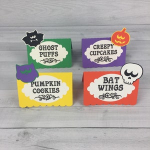 HALLOWEEN Food Tent Labels Buffet Labels Halloween Tent Cards Halloween Birthday Halloween Party Food Signs Food Labels 12 qty image 10