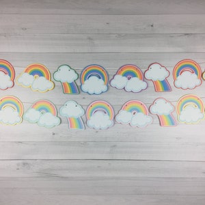 Rainbow Garland Rainbow Baby Shower Rainbow Birthday Pastel Rainbow Garland Classic Rainbow Shower Rainbow Baby Garland Rainbow Banner image 2