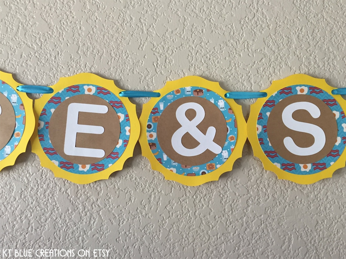 BREAKFAST Banner Rise & Shine Banner Breakfast Party Decor | Etsy