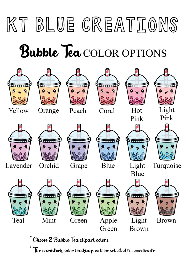 Bubble Tea Garland Kawaii Bubble Tea Boba Tea Garland Bubble Tea Birthday Boba Tea Baby Shower Cute Bubble Tea Decor Choose Colors image 8