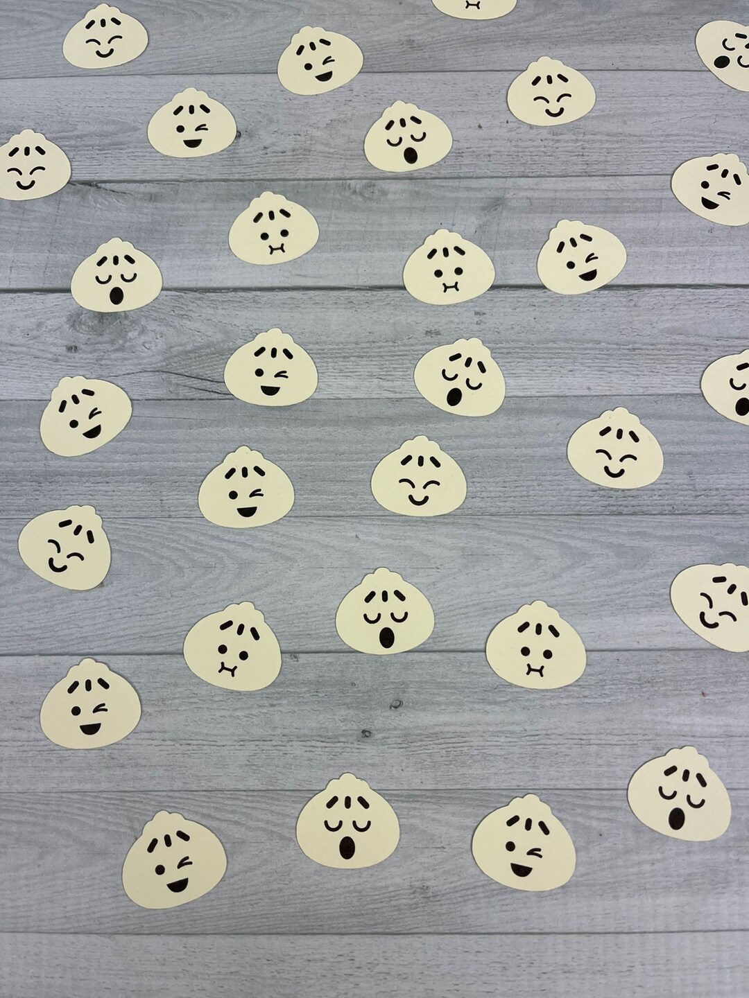 200 Stück Dumpling-Konfetti – Doppelseitig Bedruckt, Für Mottopartys & Babyshower