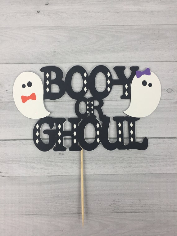 Halloween Baby Shower, Cake Topper, A Little Boo Is Almost Due