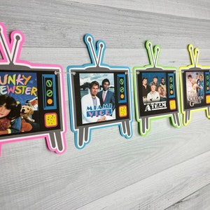 80s TV Shows Garland - 1980s Party Banner - Retro 80s Party -Popular 80s TV Shows- 80&#39;s Theme Birthday - I love the 80&#39;s - 80s Pop Culture