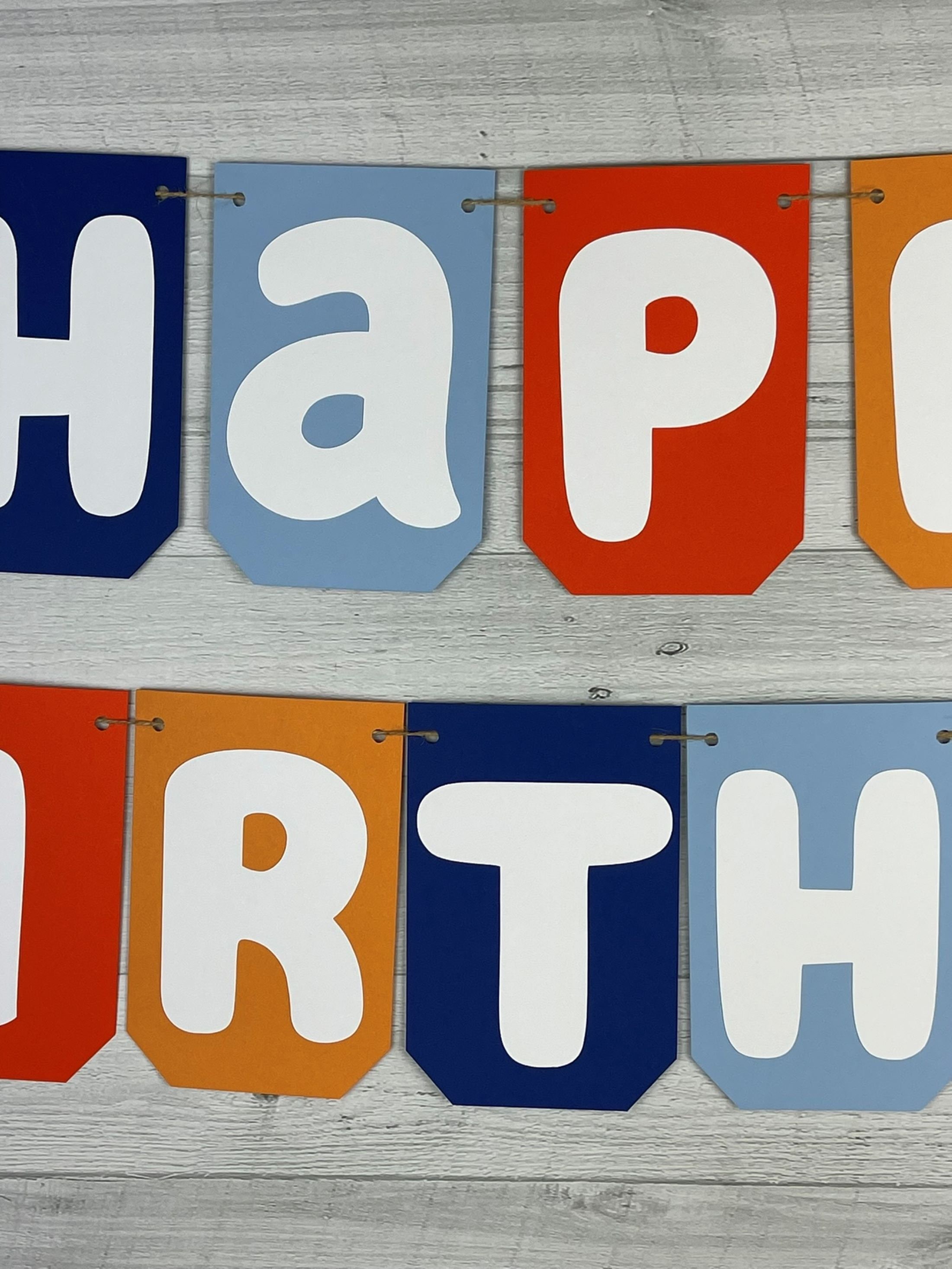 Blue Dog Birthday Banner
