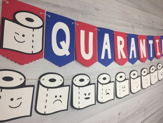 Toilet Paper Quarantine Banner - Quarantine Birthday -Birthday in Quarantine - Quarantine Party -Toilet Paper Banner -Social Distance Party Il_570xn