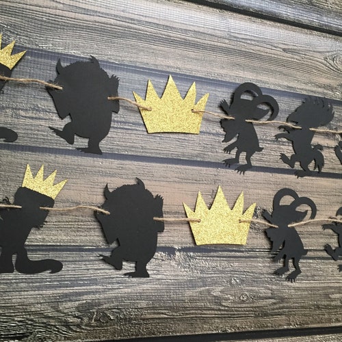 Where The Wild Things Are Garland - Wild One Birthday - Wild Things Party - Wild Things Decorations - Photo Prop Banner -Wild Things Garland