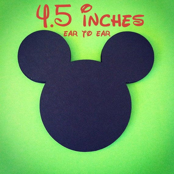 Mickey Mouse Die Cuts - 4.5 Inches - Mickey Head Die Cuts - DIY Decor - Mickey Birthday - Mickey Mouse Party Decor - Mickey Clubhouse - 30pc Il_570xn