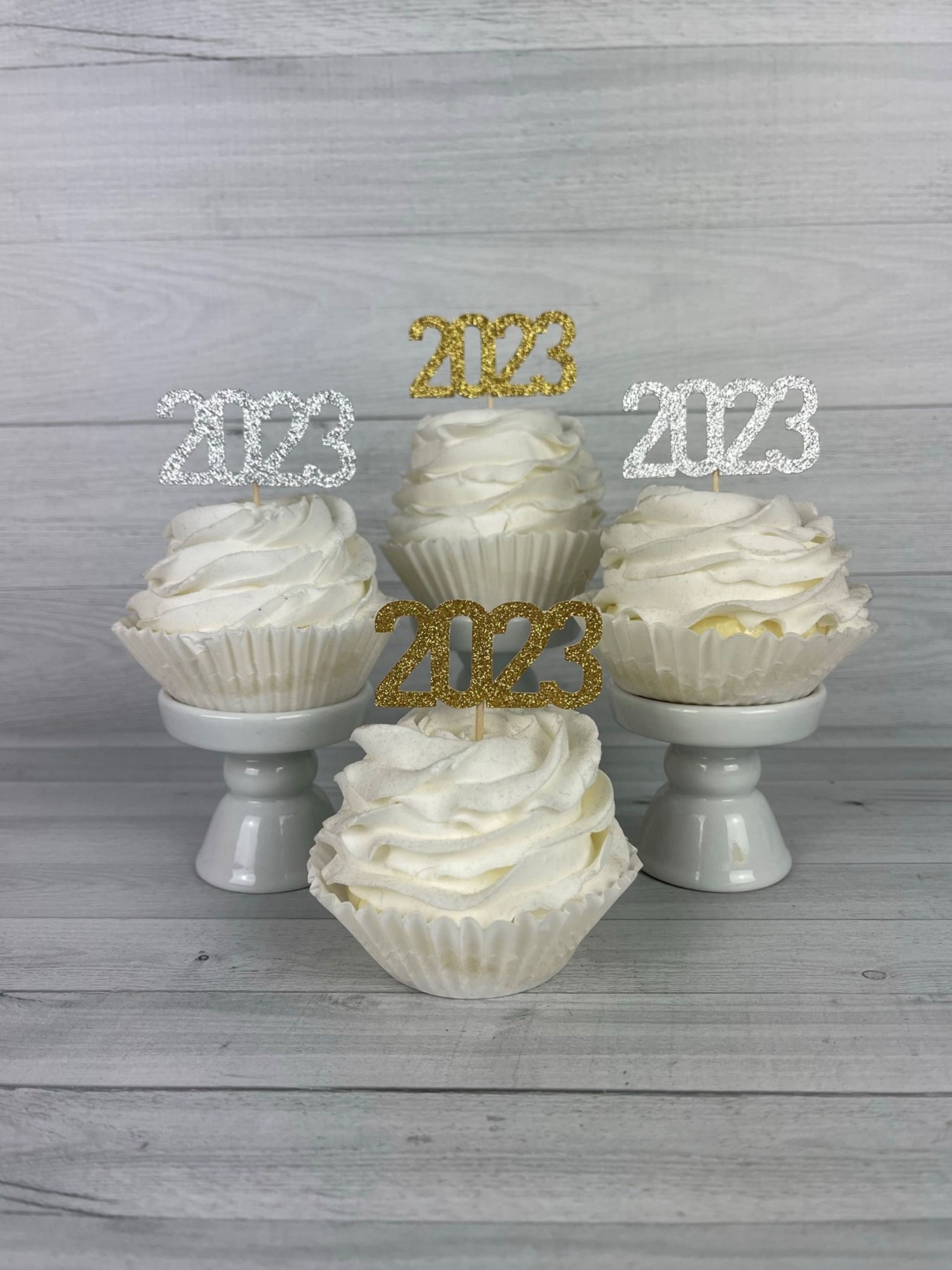 2023 Cupcake Toppers 2023 NYE Toppers New Year's Eve Etsy
