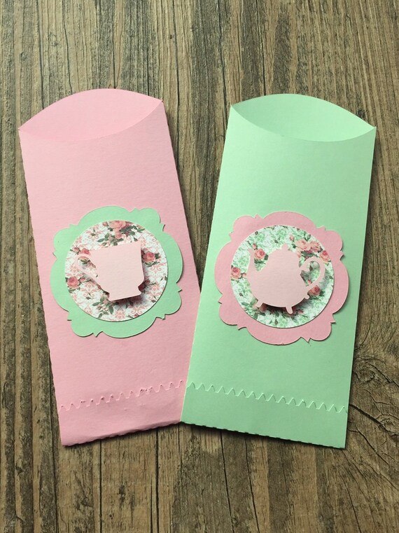 Tea Party Silverware Bags - Cutlery Bags - Flatware Pouch - Tea Party Birthday - Baby Shower - Bridal Shower - Utensil Bag - Tea Party Il_570xn