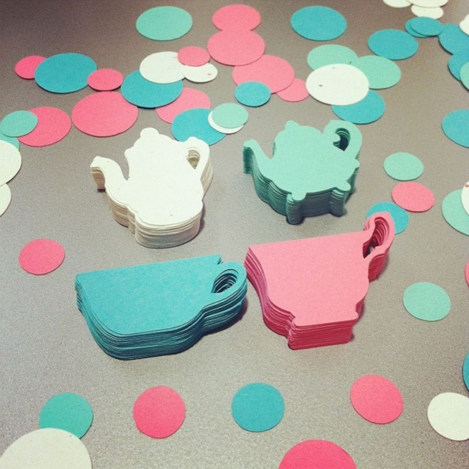 Tea Party Confetti Teacup Confetti Teapot Confetti Tea Etsy