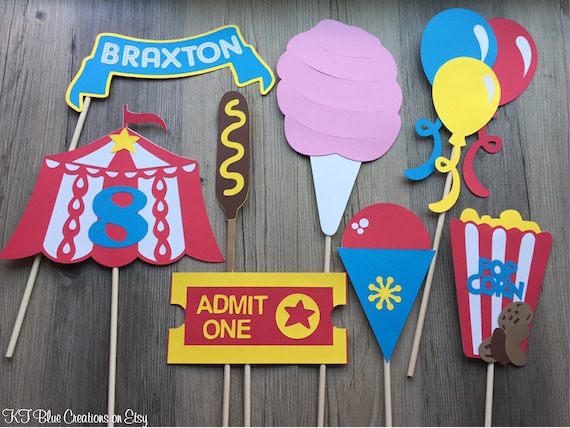 Circus Photo Props - Circus Birthday - Carnival Birthday - Big Top Photo Props - Photobooth Props, Photo Booth - Circus Photobooth Props Il_570xn