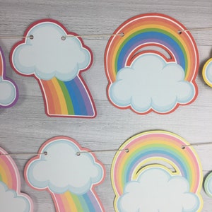 Rainbow Garland Rainbow Baby Shower Rainbow Birthday Pastel Rainbow Garland Classic Rainbow Shower Rainbow Baby Garland Rainbow Banner image 3