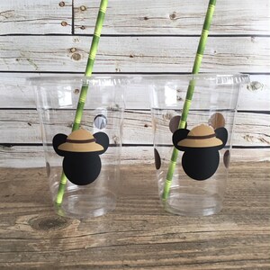 Mickey Safari Party Cups - Jungle, Safari - Mickey Safari Birthday - Mickey Party Cups - Mickey Mouse Jungle Party Decor - Mickey Birthday image 5