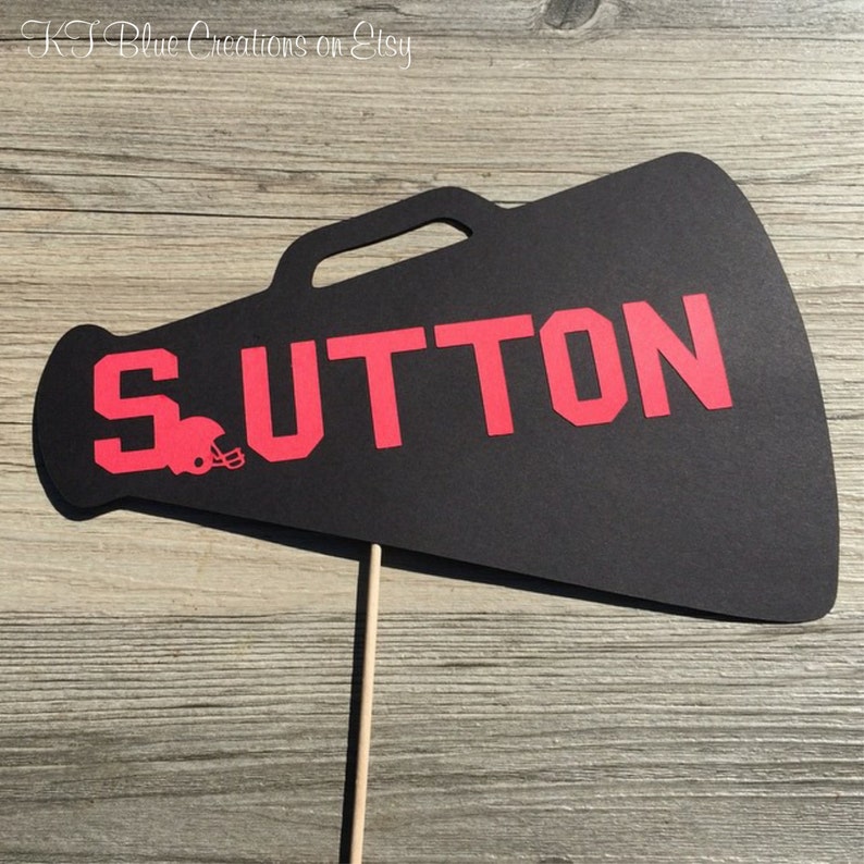 5-piece FOOTBALL Photo Booth props   Personalized  Custom image 4