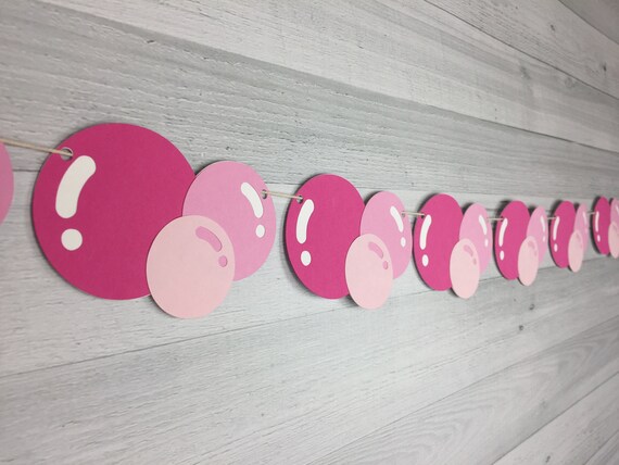 Bubbles Garland - Bubble Birthday - Pink Bubble Party - Mermaid Bubbles - Bubble Garland - Bubbles Banner - Bubble Decor- Choose Your Colors Il_570xn