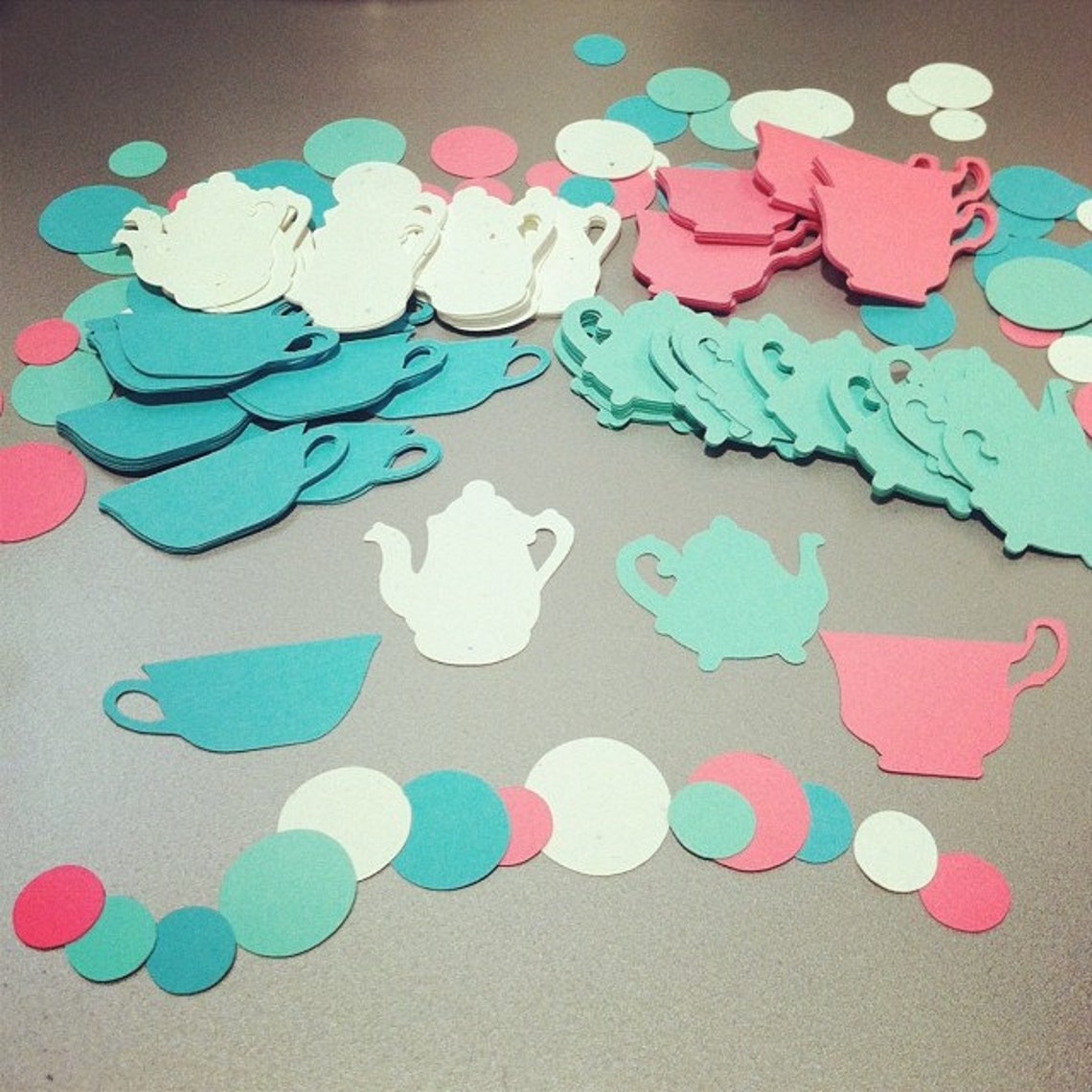 Tea Party Confetti Teacup Confetti Teapot Confetti Tea Etsy
