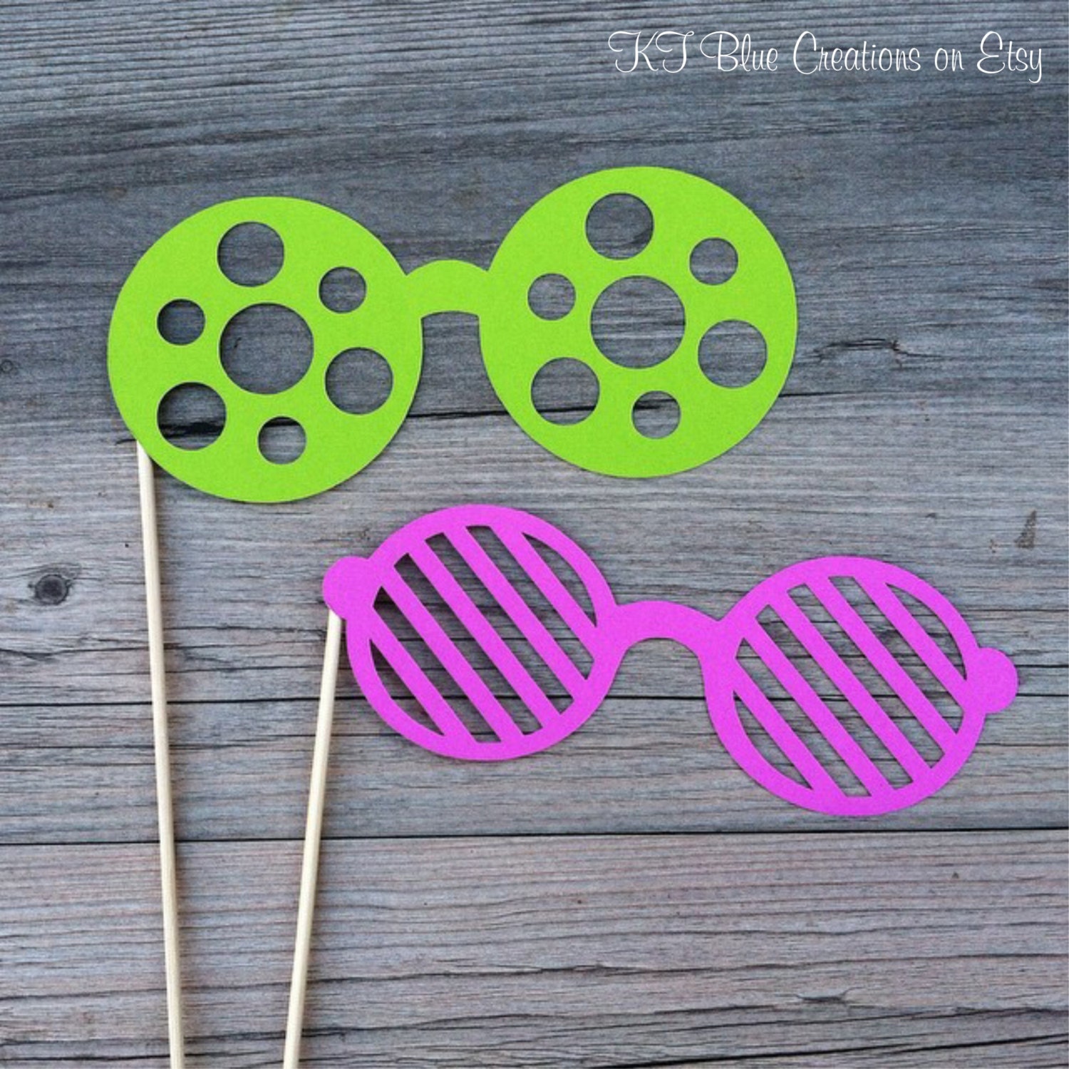 BRIGHT Photo Booth Glasses EYEGLASSES Photo Props - Etsy