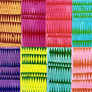Handmade &quot;Woven&quot; Collage Papers