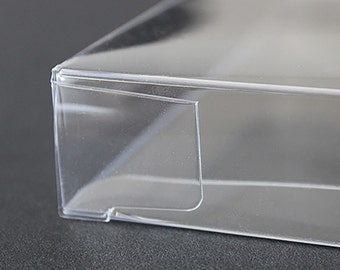 A6 Clear Plastic Notecard Boxes, Set of 25, 4-7/8" x 6-5/8" x 5/8"