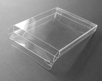 A2 Clear Plastic Greeting Card Boxes (set of 25), 4-1/2" x 5-7/8", Choice of Six Different Depths