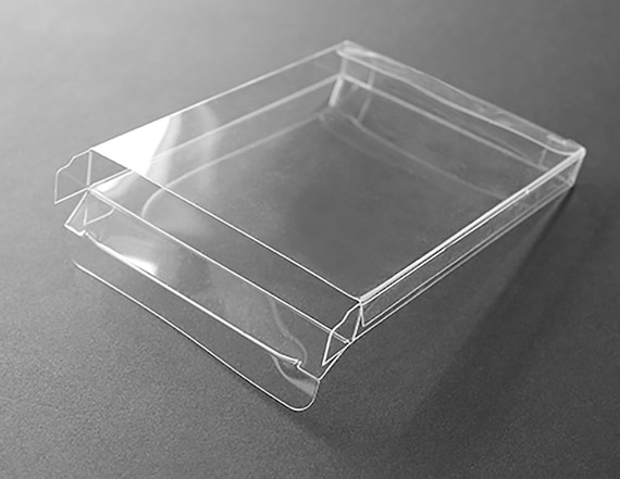 25 Crystal Clear Boxes 4 1/2 x 5/8 x 5 7/8 Inches for A2 Cards