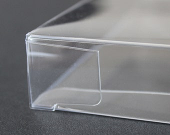 Square Clear Plastic Box 5-5/8" x 5-9/16" x 5/8", Pack of 25 Pieces