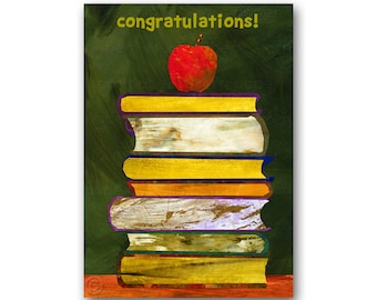 Class of 2026 Graduation Card – Collage Art Design, Teacher's Pet (GRAD003)