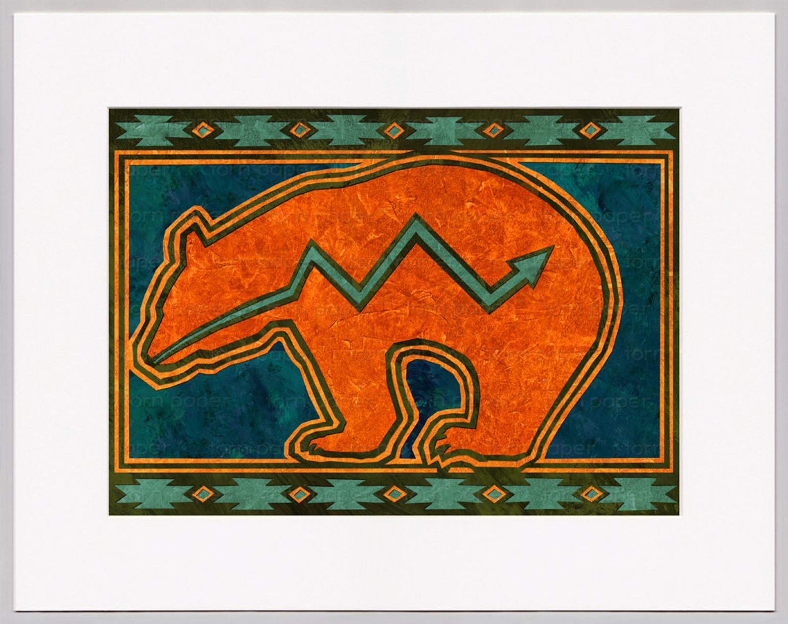 ZUNI BEAR Southwest Collection Available as a Greeting Etsy