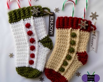 Crochet Stocking Pattern, Stocking Gift Holder, Crochet Christmas Stocking, Crochet Stocking, Christmas Crochet Patterns, Holiday Crochet