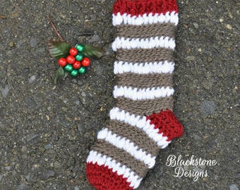 Crochet Pattern: Cameron Christmas Stocking, Crochet Stocking Pattern, Christmas, Christmas Eve, Kids, Holiday, Party, Secret Santa, Gifts