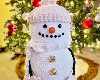 Crochet Snowman Pattern, Giant Snowman Amigurumi, Giant Crochet Snowman, Snowman Crochet Pattern