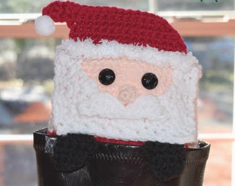 Crochet Boot Cuffs Pattern, Peeping Santa Boot Cuffs, Crochet Boot Cuffs, Crochet Boot Toppers, Santa Boot Cuffs, Crochet Legwarmers Pattern