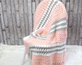 Crochet Pattern: Close to Home Chunky Crochet Blanket, Crochet Blanket Pattern, Crochet Afghan, Crochet Lapghan, Crochet Blanket