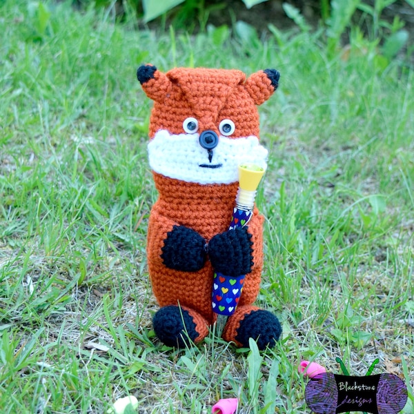 Crochet Pouch Pattern, Fox Pencil Holder, Pencil Case, Pencil Pouch, Phone Holder, Crochet Hook Pouch, Woodland, School, Teacher, Student