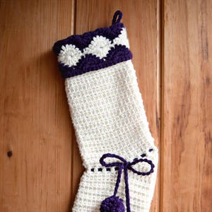 Crochet Stocking Pattern, Sugarplum Stocking, Crochet Stocking, Crochet Christmas Stocking, Holiday Stocking, Holiday Decor,
