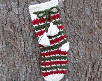 Crochet Pattern: Yuletide Stocking, Crochet Christmas Stocking Pattern, Christmas Stockings, Christmas Crochet Pattern, Christmas Eve Gifts