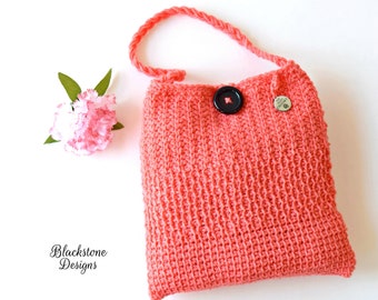 Crochet Pattern: Tunisian Sampler Bag, Tunisian Crochet Bag Pattern, Tunisian Crochet Pattern, Tunisian Simple Stitch, Tunisian Purl Stitch